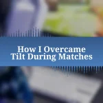 How I Overcame Tilt During Matches