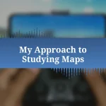 My Approach to Studying Maps