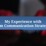 My Experience with Team Communication Strategies