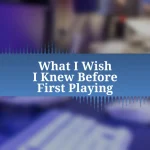 What I Wish I Knew Before First Playing